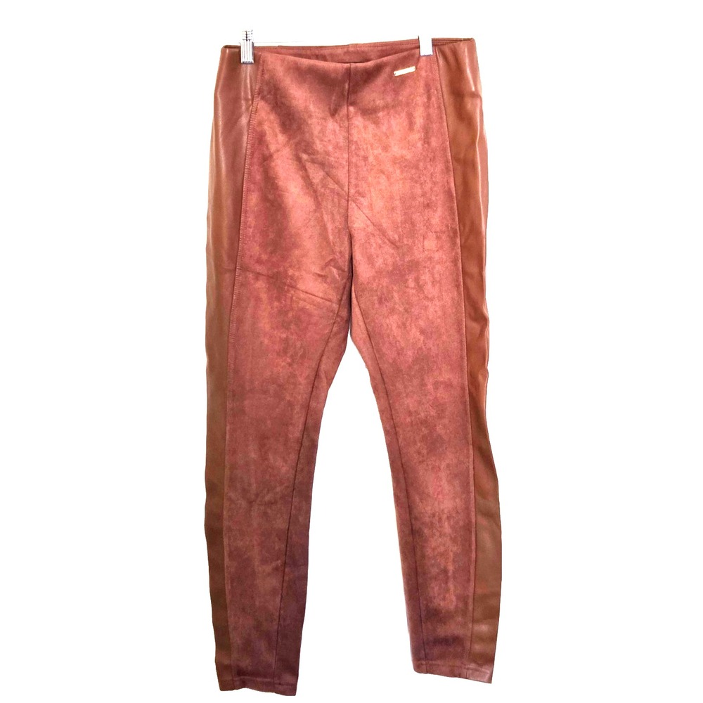 Marc New York Brown Faux Suede Skinny Leggings Pants Size Small